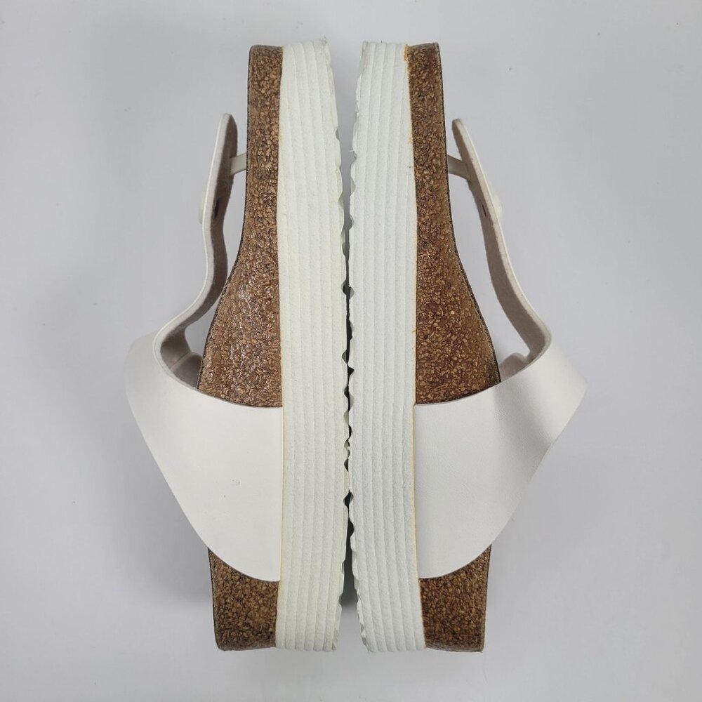 Papillio by Birkenstock Gizeh Platform Vegan Womens White Sandal US Size 6 EU 37 - Picture 6 of 8